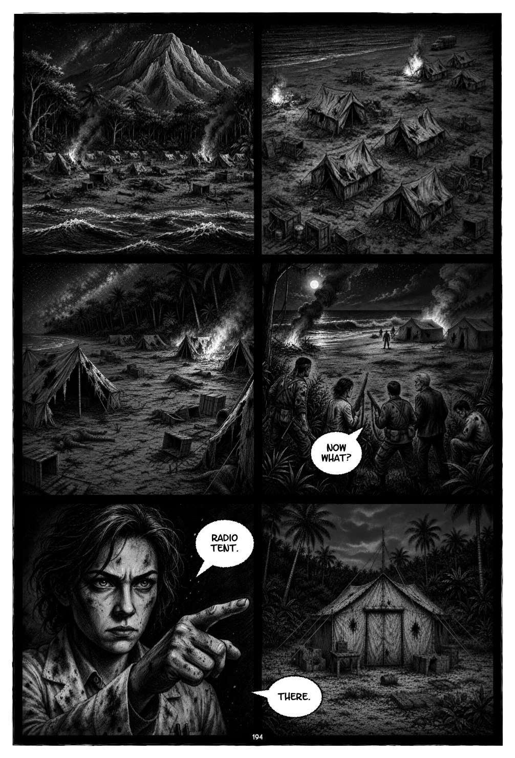 No Dawn for the Living — interior artwork